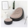 Canapé Gonflable,chaise De Sac Paresseux Gris noir