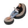 Canapé Gonflable,chaise De Sac Paresseux Gris noir