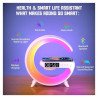 Lampe LED Chargeur Sans Fil-Radio Réveil