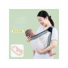Porte-bébé respirant, porte écharpe en maille pour nouveau-né Blanc/Noir