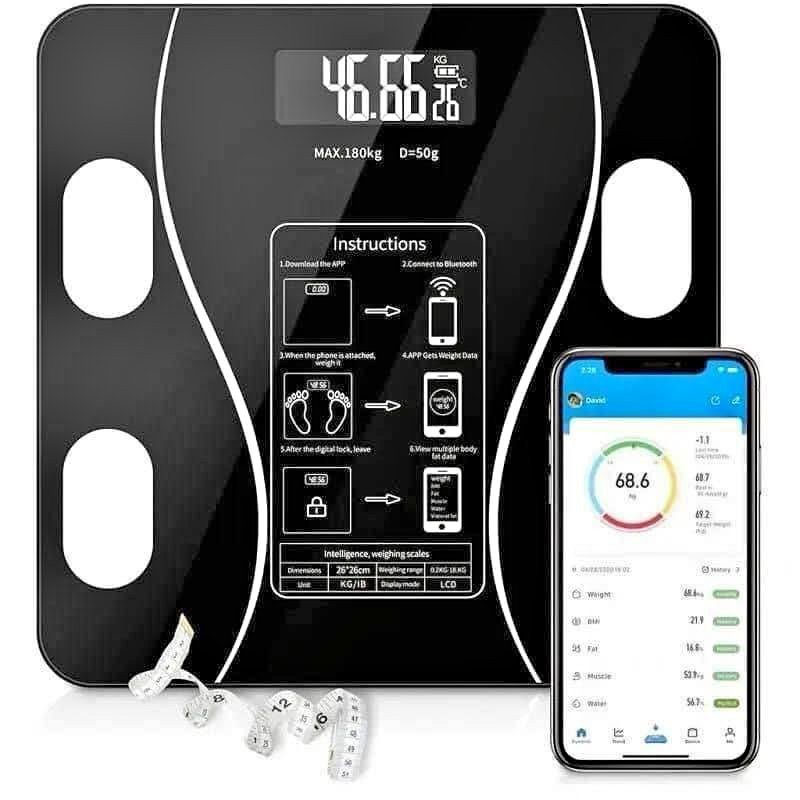 Balance Électronique Connectée - Suivi Complet de 17 Indicateurs de Santé. Commande au 0504323500