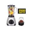 Mixeur Blender + Moulin - BOCAL INCASSABLE 2 IN 1 – Gris Noir