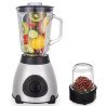 Mixeur Blender + Moulin - BOCAL INCASSABLE 2 IN 1 – Gris Noir