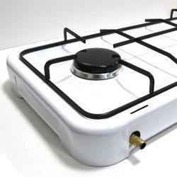 Ocean Réchaud a gaz - Réchaud gaz - Cuisinière A Gaz 3 Feux - Blanc