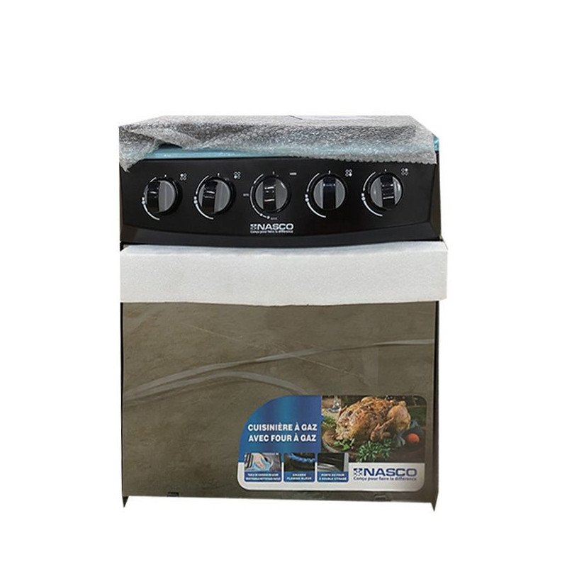 Nasco Gaziniere 4 Feux - NASGC-50MO+ST-CTZ - 50 x 55 - Gris - Garantie 12 Mois
