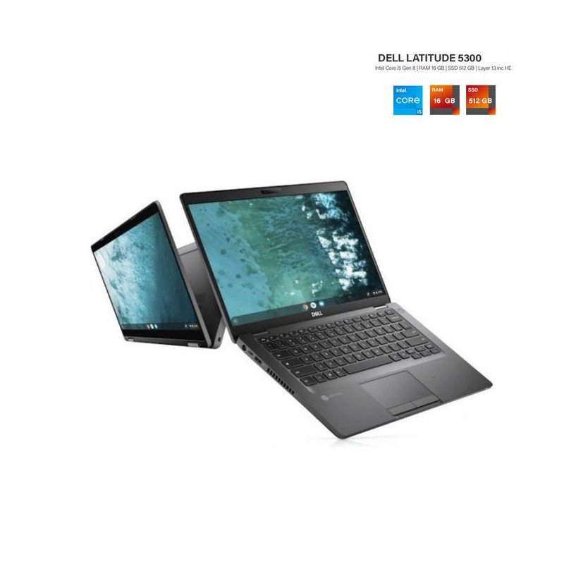 DELL LATITUDE 5300 2in1 Pliable X360 Core I5 8eGen - 16Go - 512Go SSD