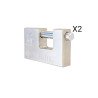 Lot De 2 Cadenas En Acier Inoxydable De Haute Sécurité - 100 Mm - Argent