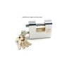 Lot De 2 Cadenas En Acier Inoxydable De Haute Sécurité - 100 Mm - Argent