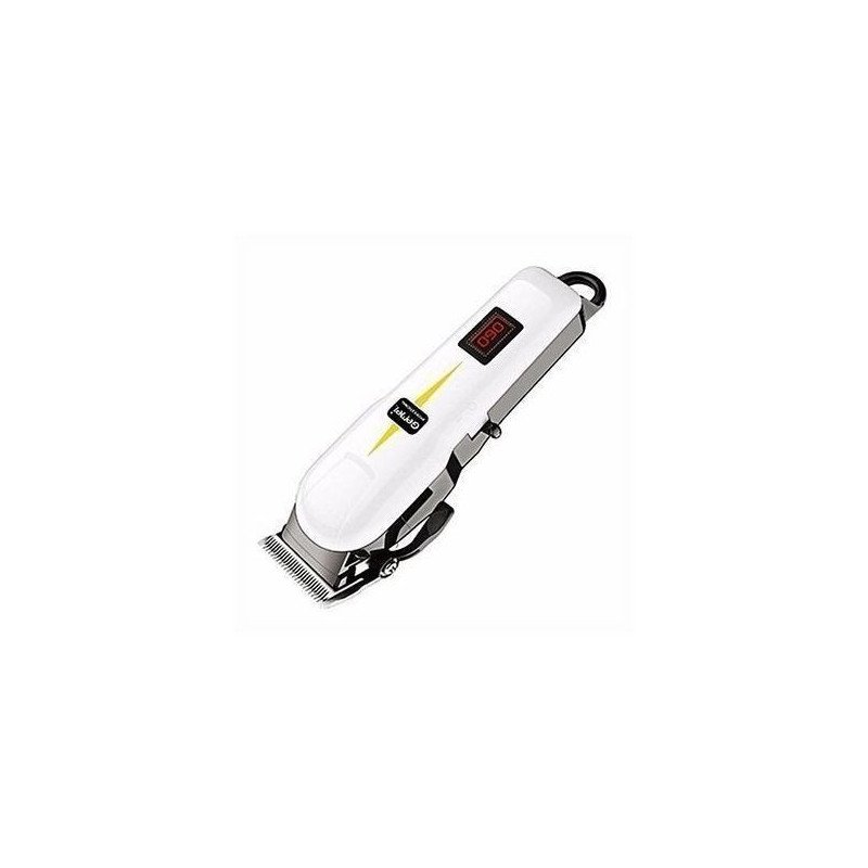 Geemy Tondeuse Electrique Professionnelle Rechargeable- Blanc